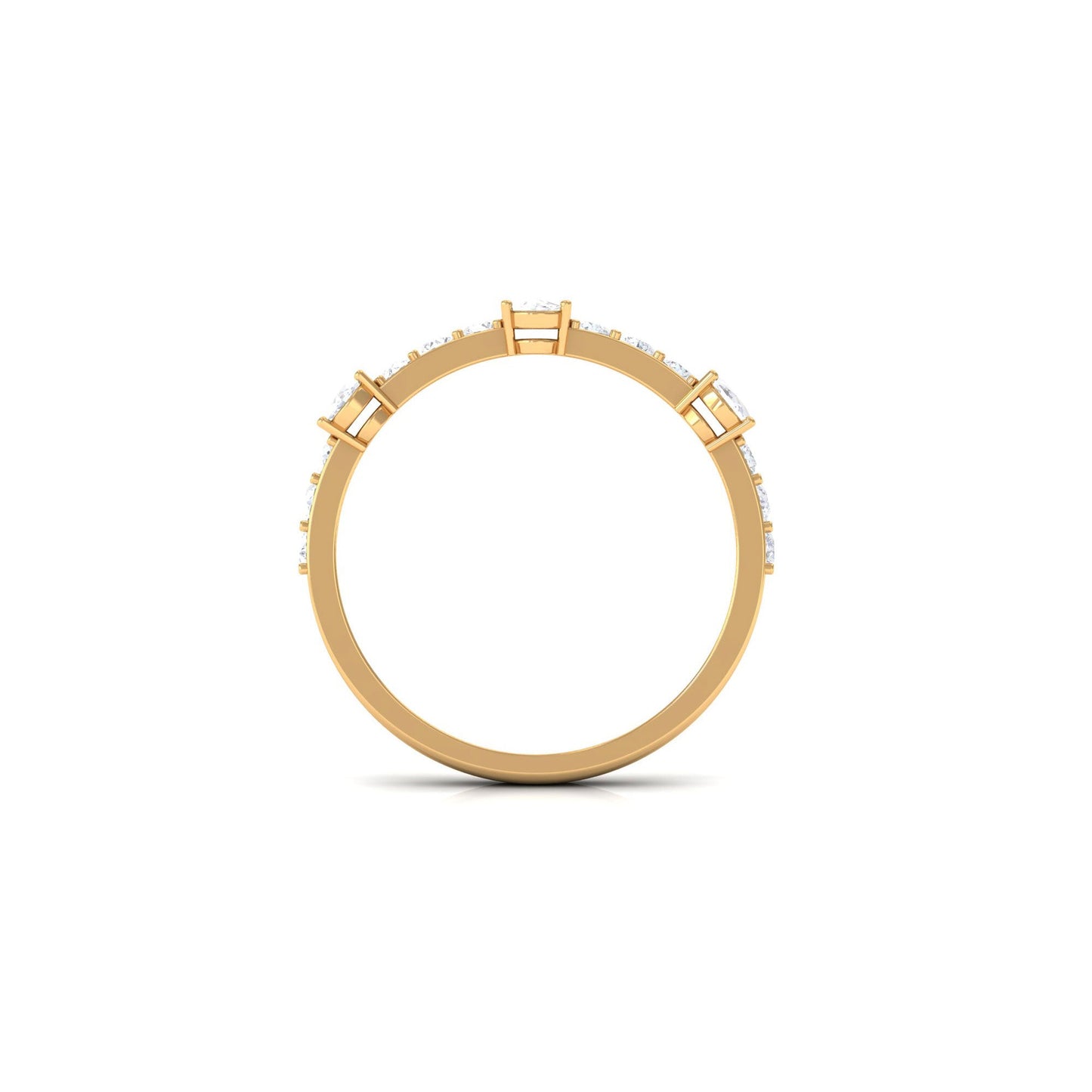 Natural Diamond Half Eternity Band Ring