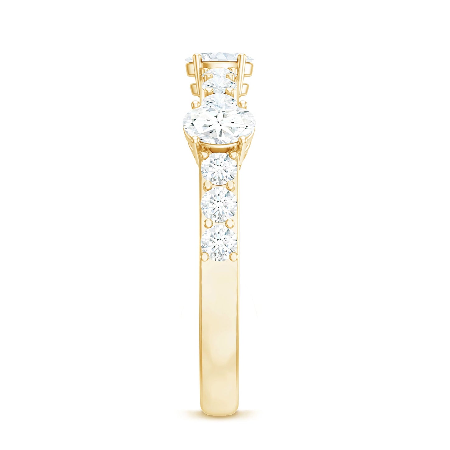 Natural Diamond Half Eternity Band Ring