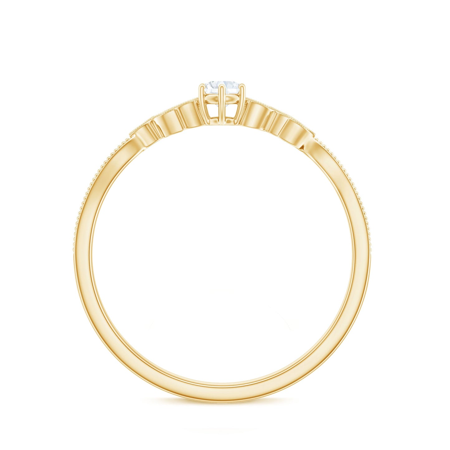 Nature Inspired Diamond Flower Ring for Proposal
