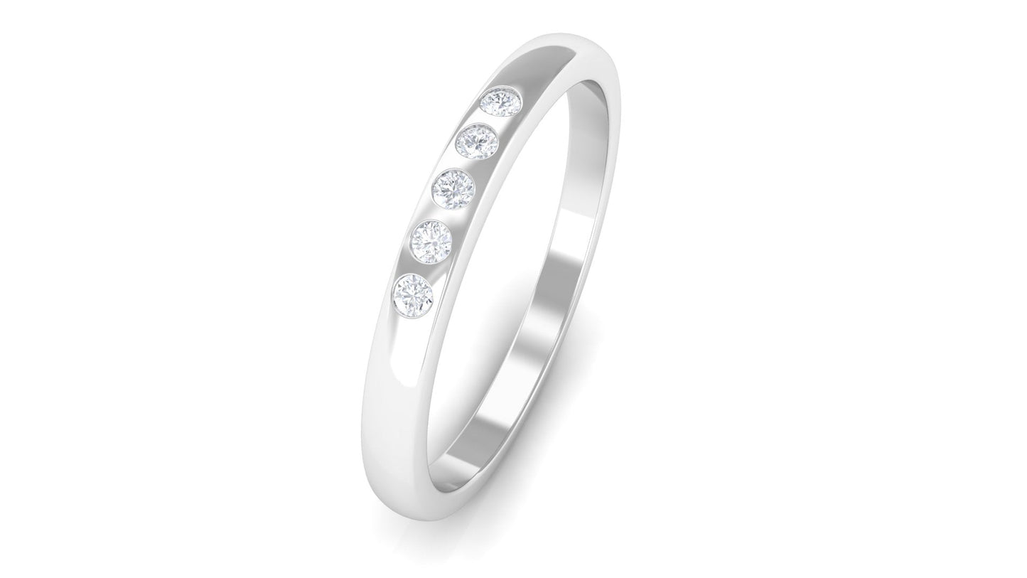 Minimal 5 Stone Diamond Ring for Promise