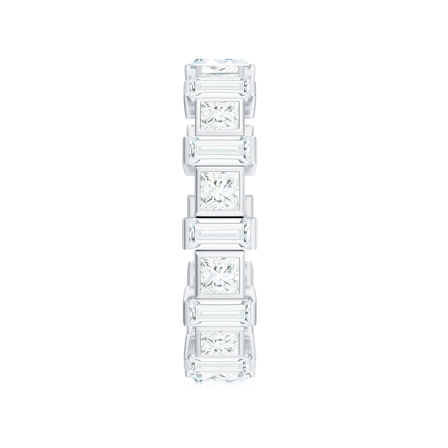 Princess Cut Moissanite Full Eternity Band for Women
