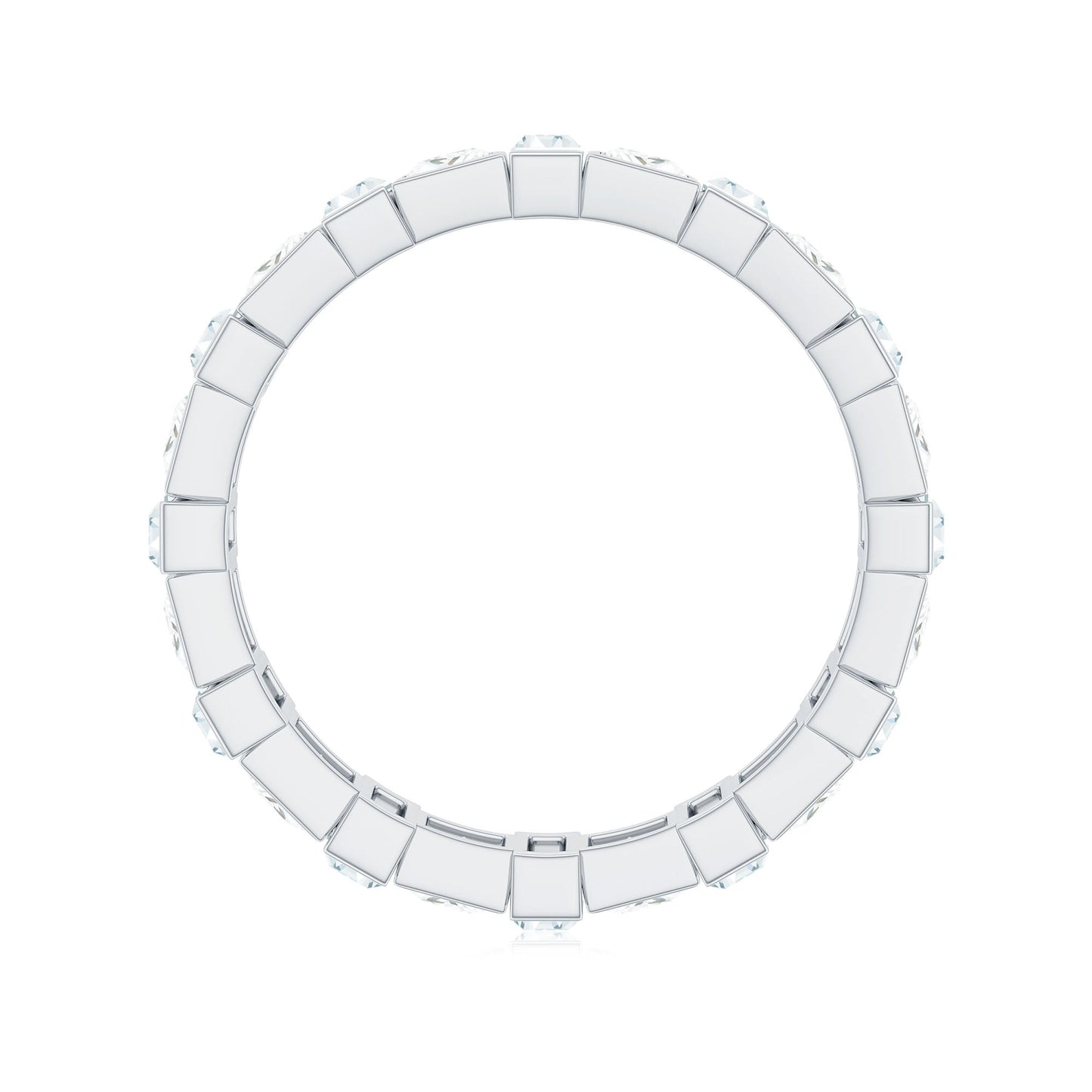 Princess Cut Moissanite Full Eternity Band for Women