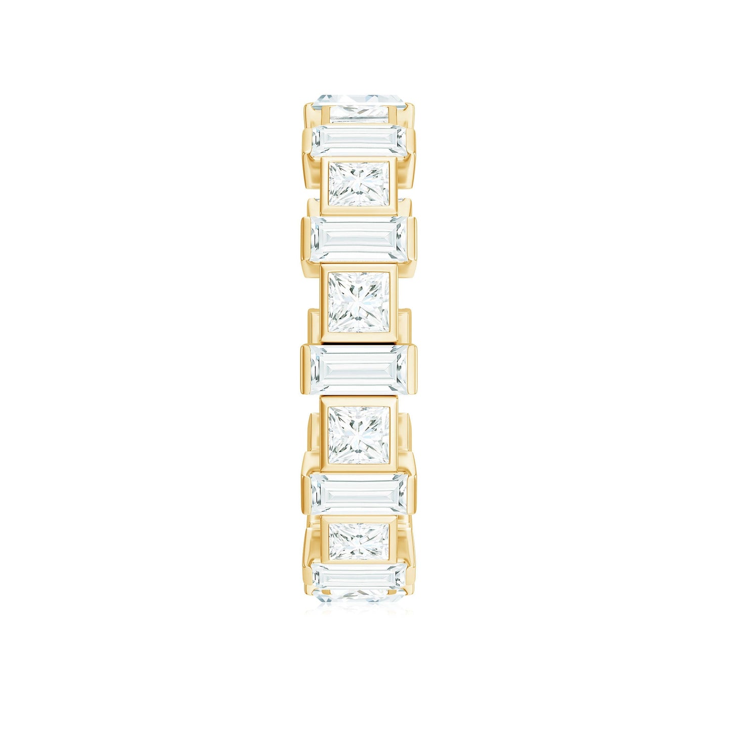 Princess Cut Moissanite Full Eternity Band for Women