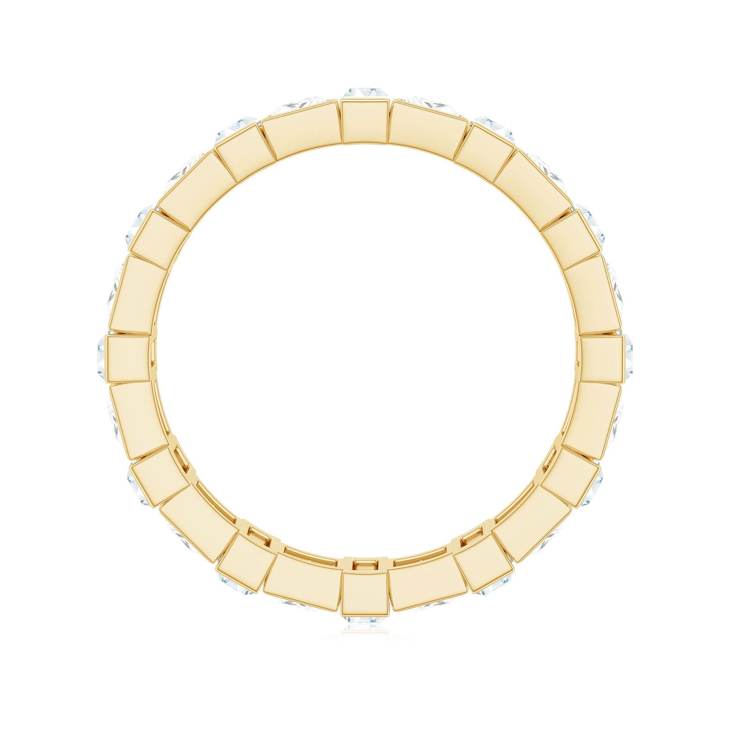 Princess Cut Moissanite Full Eternity Band for Women