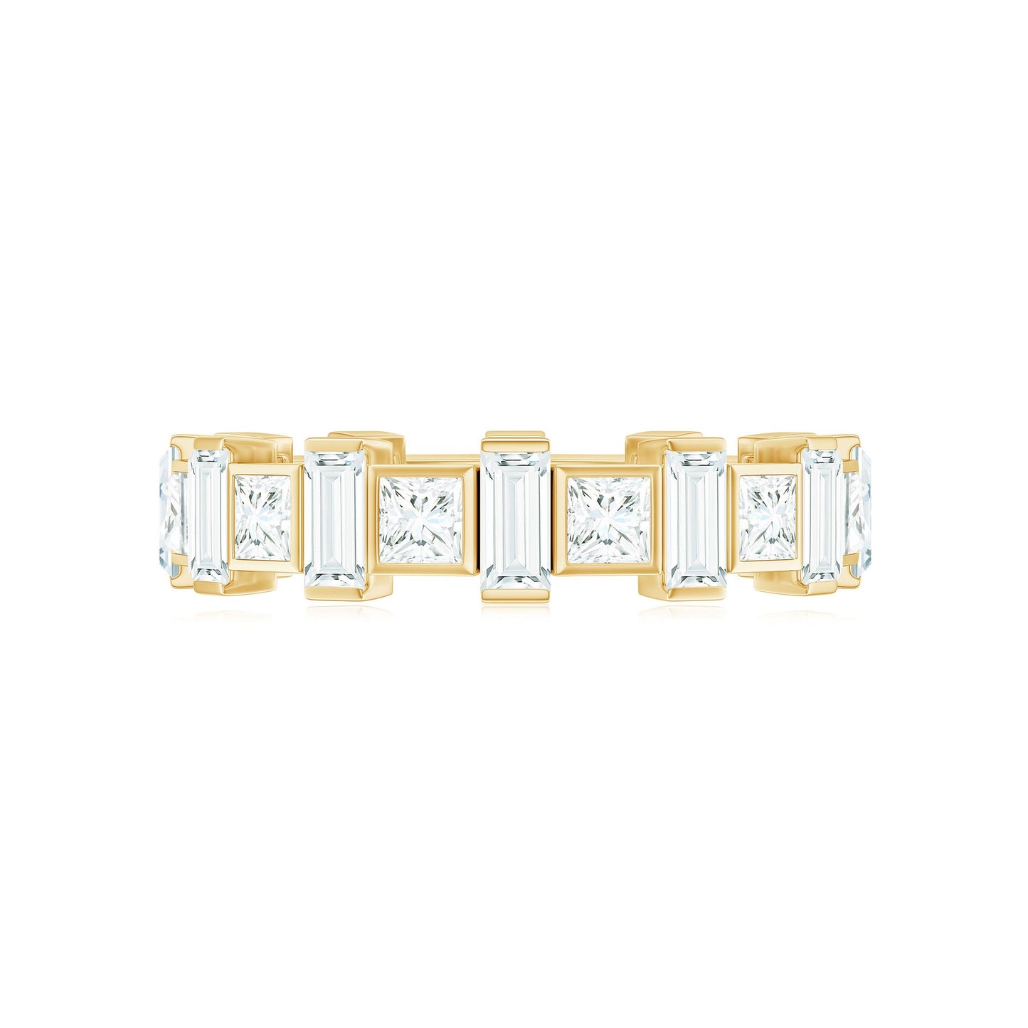 Princess Cut Moissanite Full Eternity Band for Women