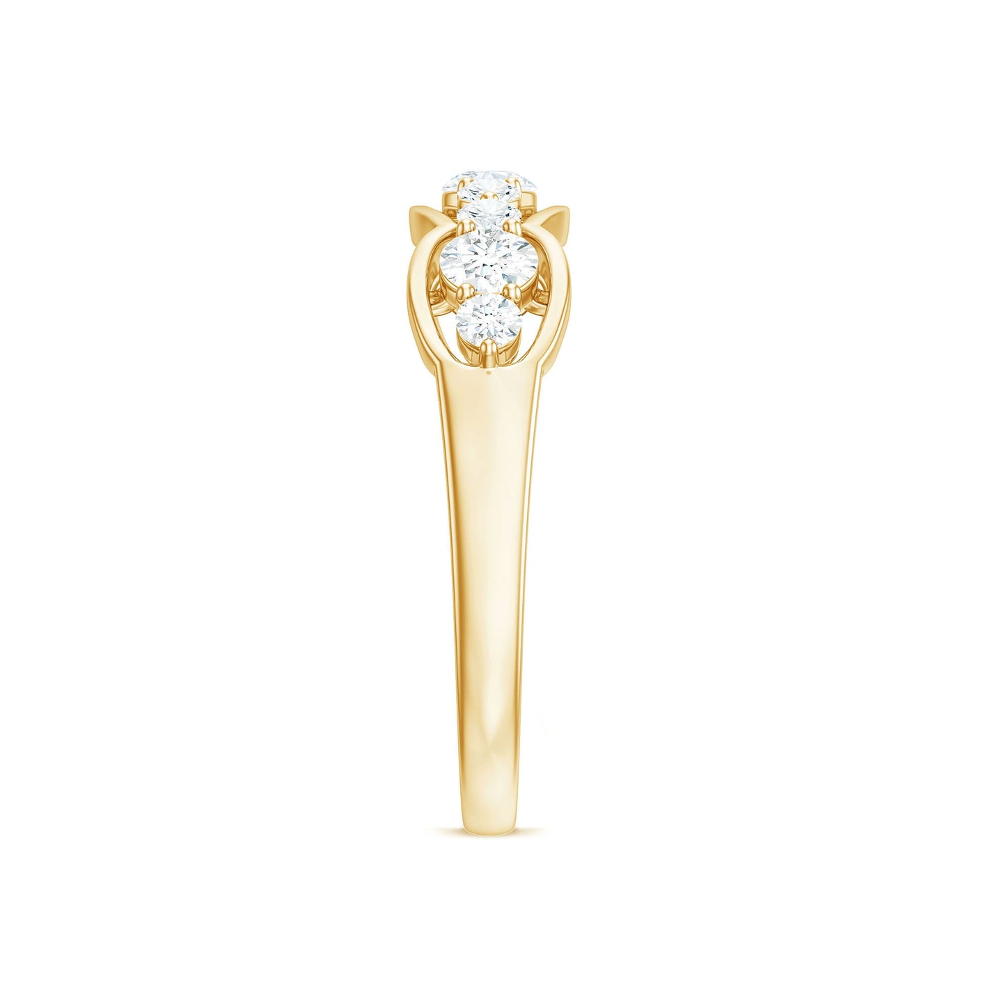 Certified Moissanite Wedding Anniversary Ring for Women