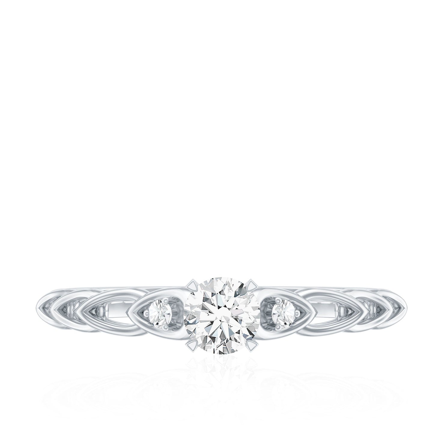 Designer Moissanite Promise Ring for Her