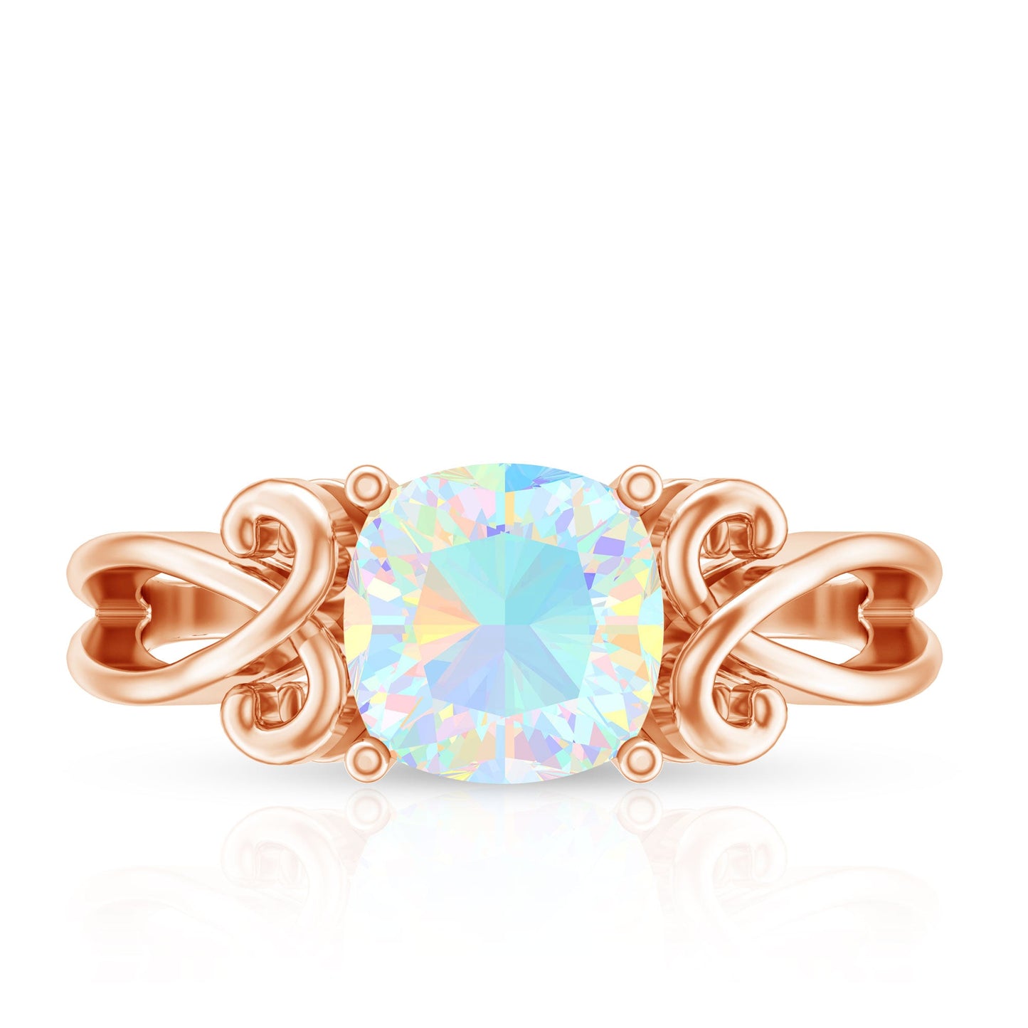 1.8 Carat Ethiopian Opal Vintage Engagement Ring With Certificate