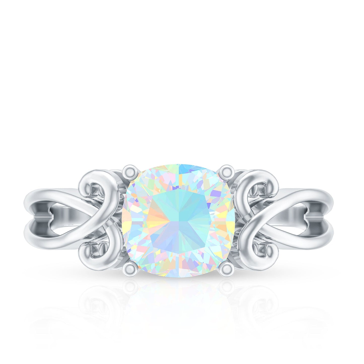 1.8 Carat Ethiopian Opal Vintage Engagement Ring With Certificate