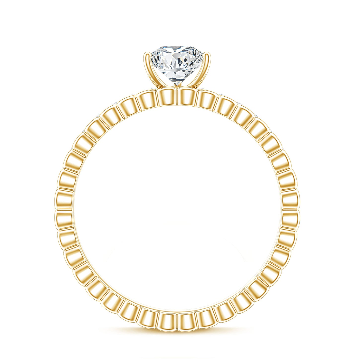 Pear Shape Lab Grown Diamond Solitaire Engagement Ring