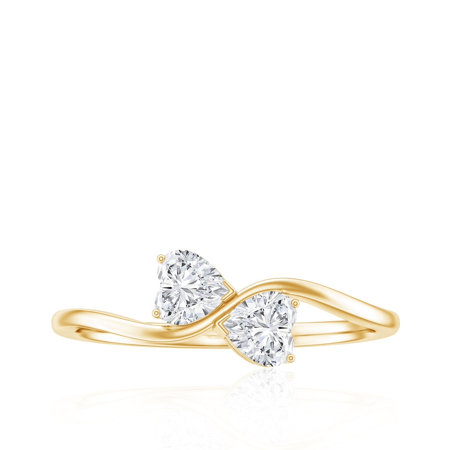 Heart Shape Lab Grown Diamond Toi Et Moi Promise Ring