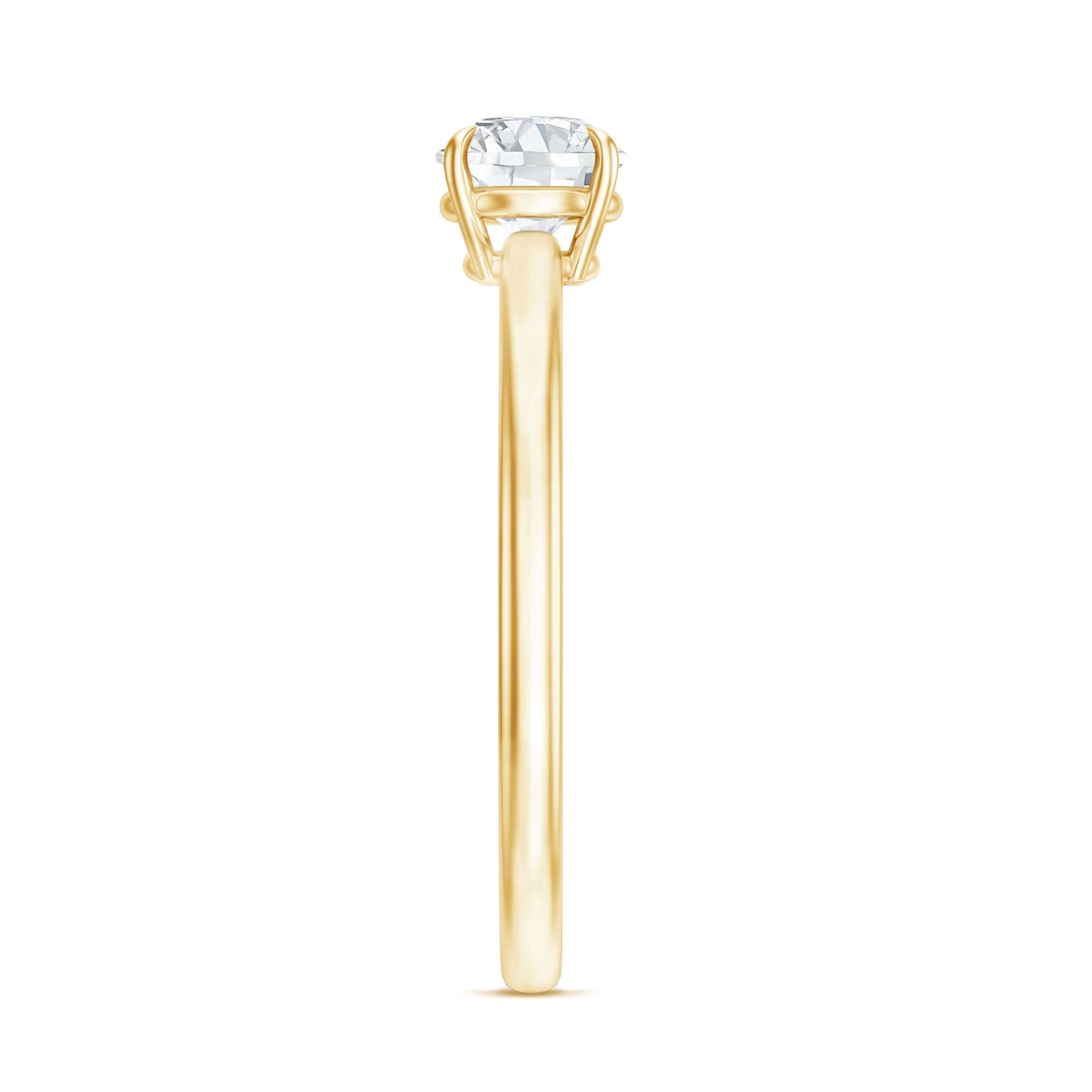 Round Shape Lab Grown Diamond Solitaire Ring