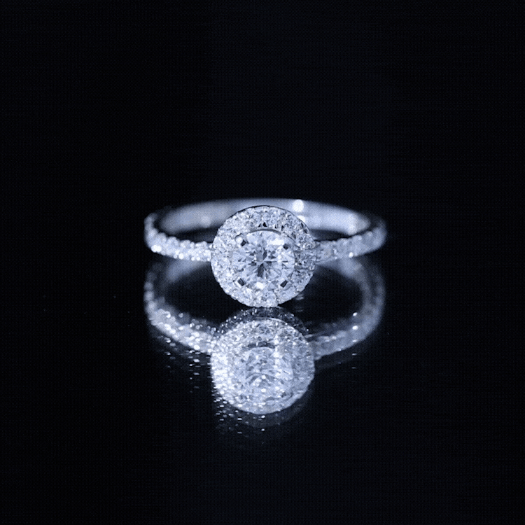 Minimal Engagement Ring with Lab Grown Diamond