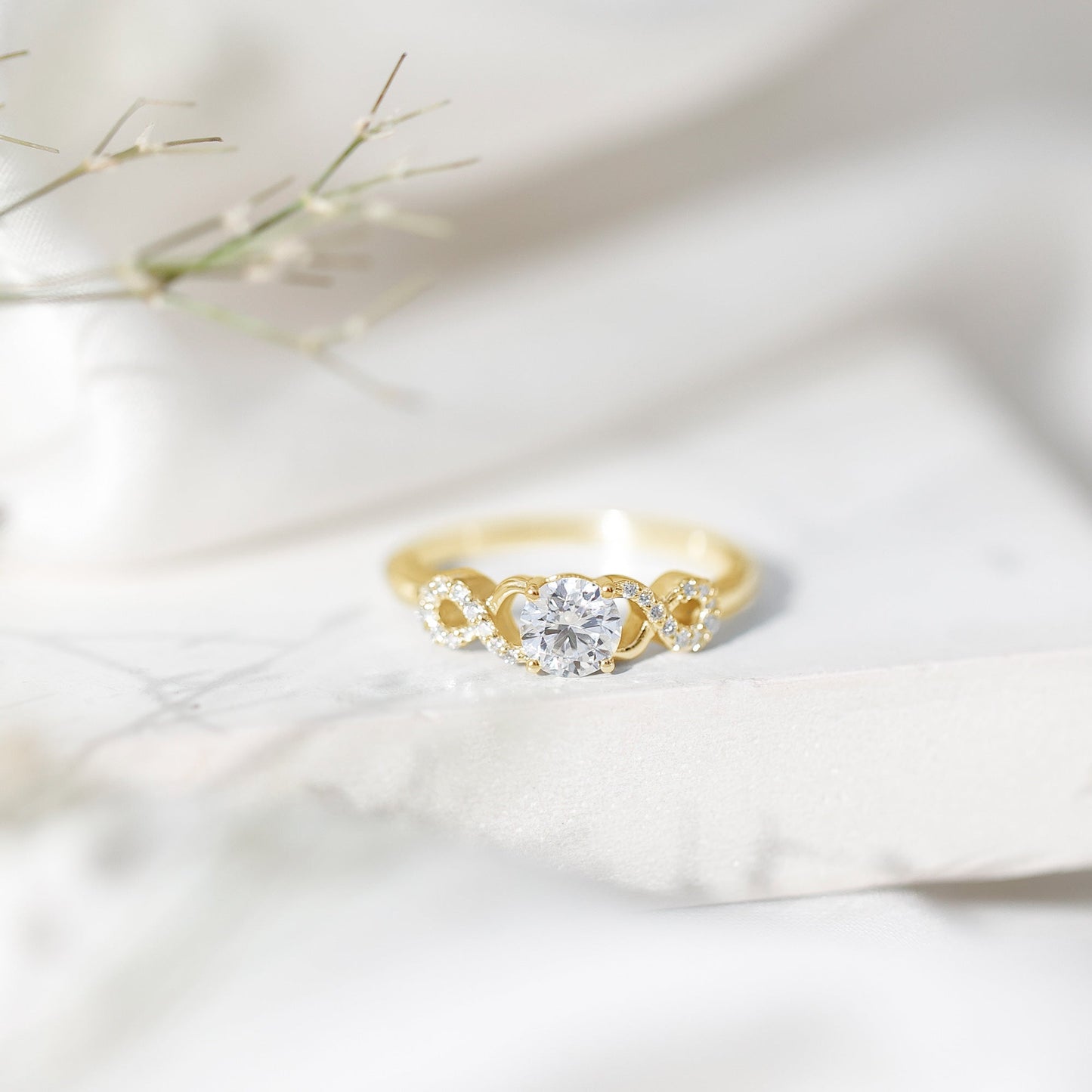 Lab Grown Diamond Criss Cross Promise Ring