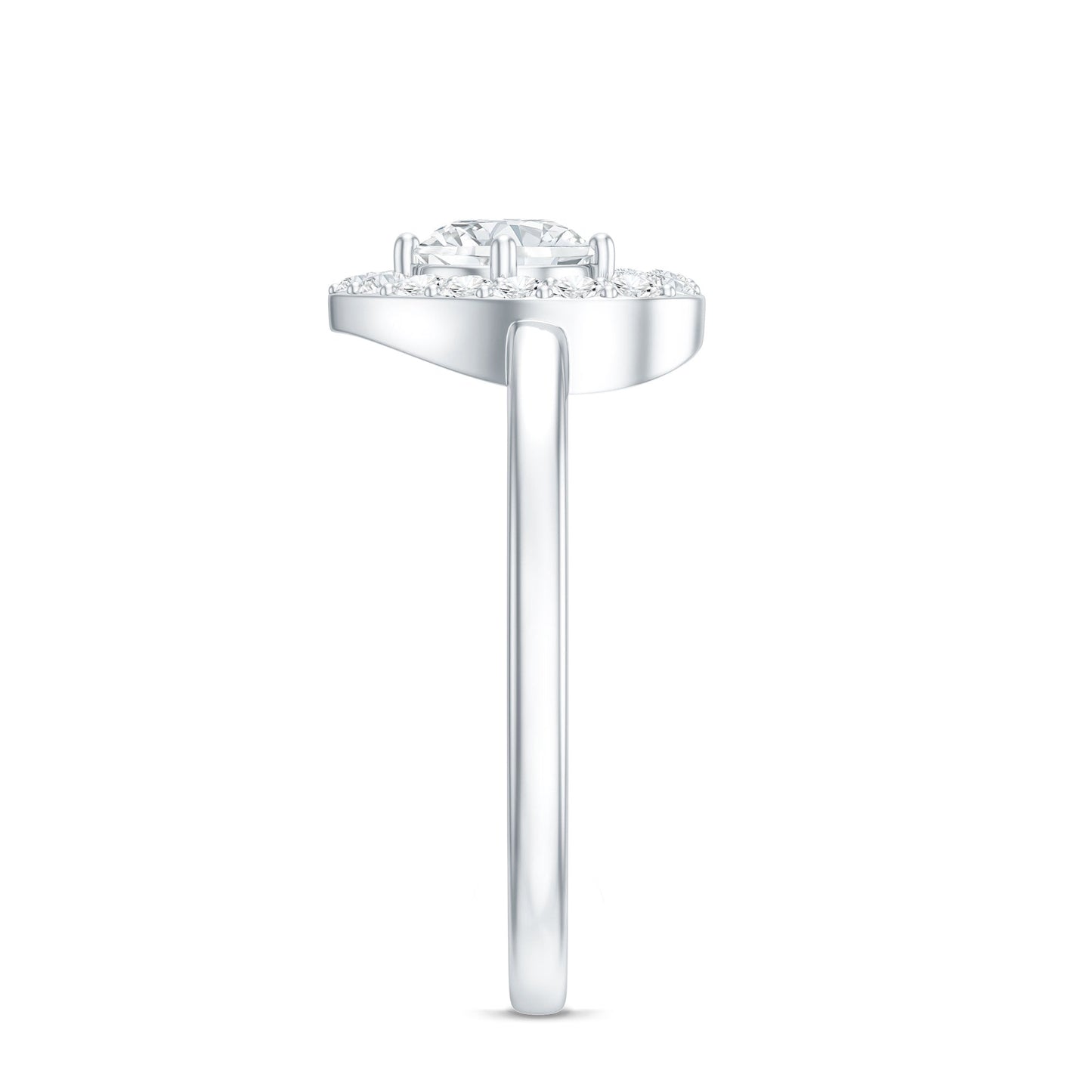 Minimal Heart Ring with Lab Grown Diamond