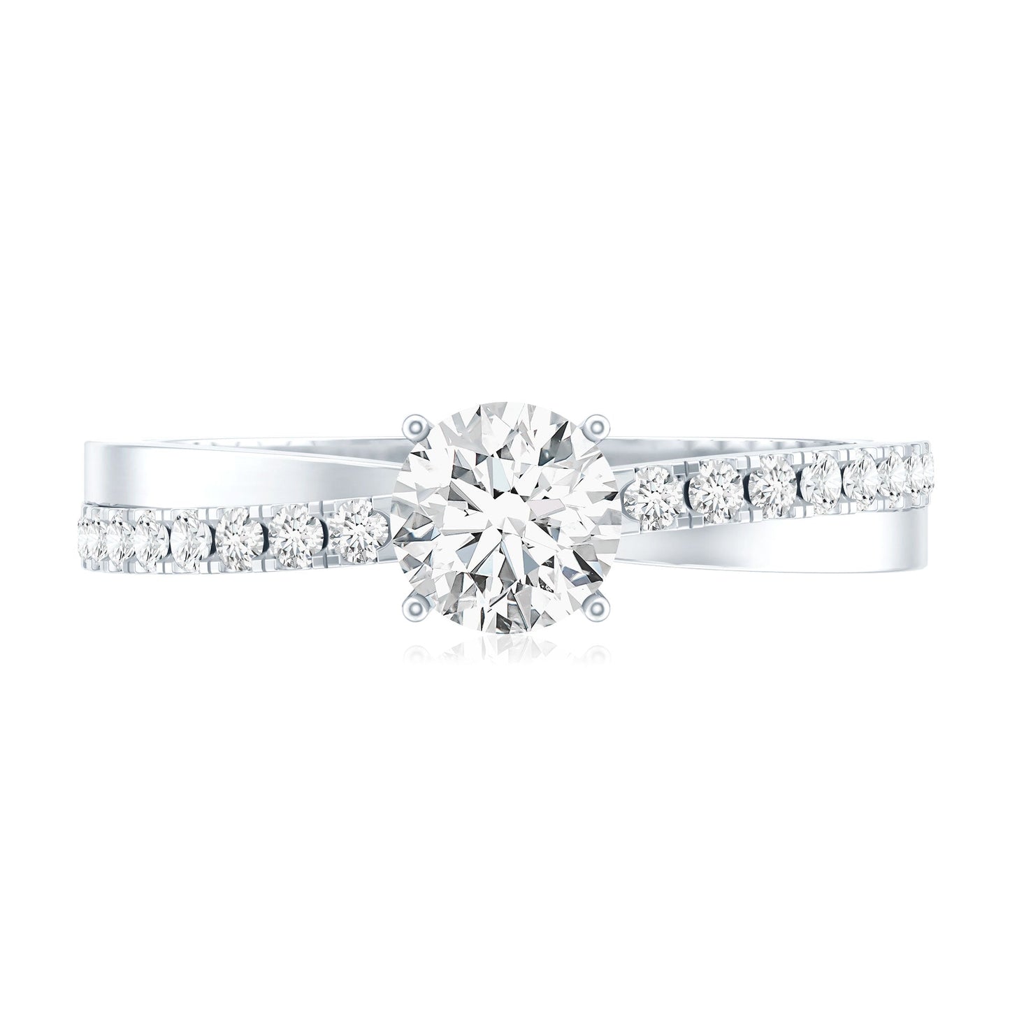 Round Lab Grown Diamond Solitaire Promise Ring