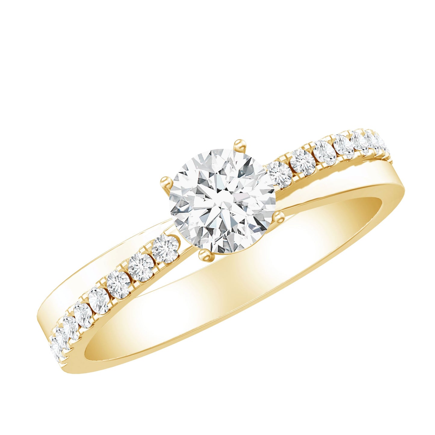 Round Lab Grown Diamond Solitaire Promise Ring
