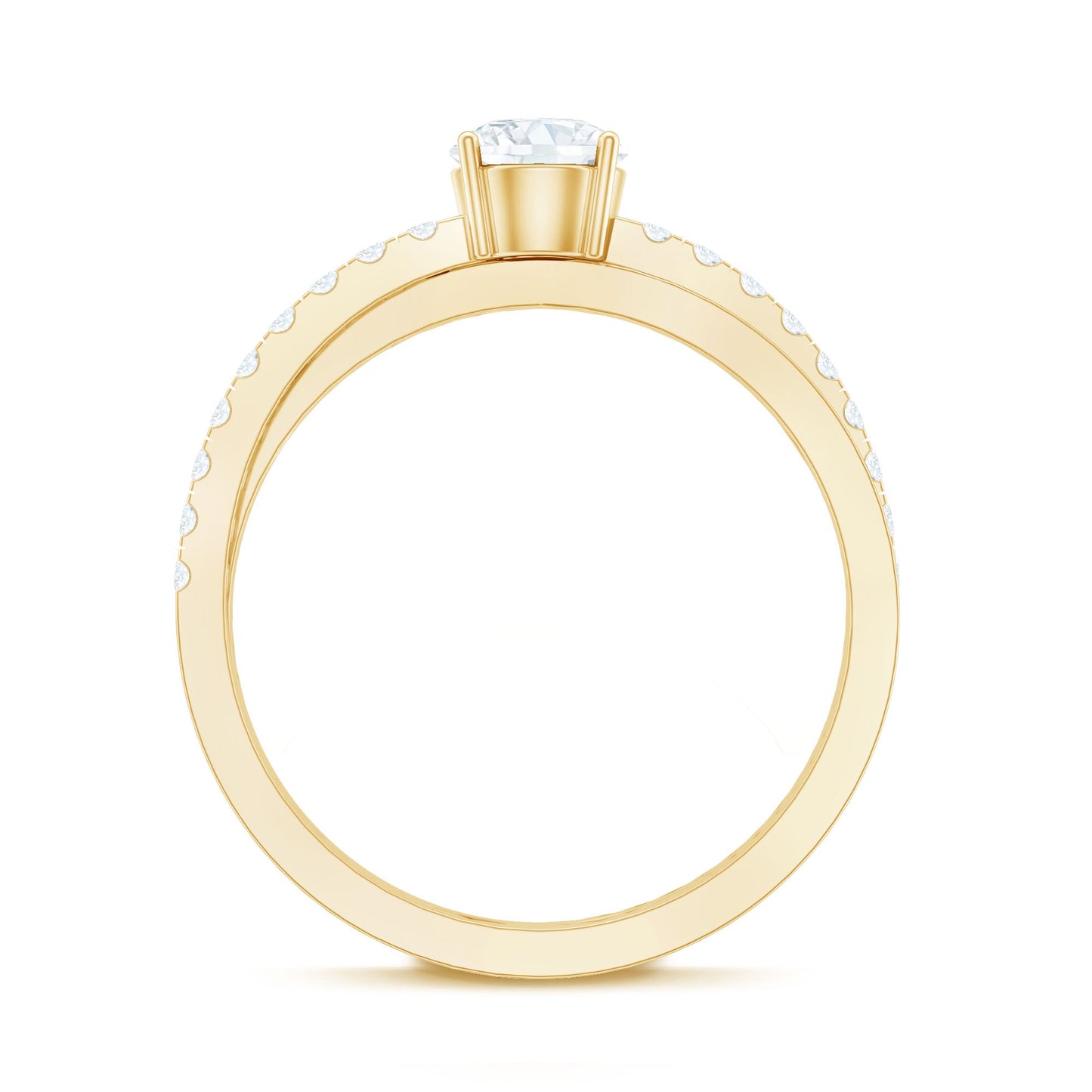 Round Lab Grown Diamond Solitaire Promise Ring