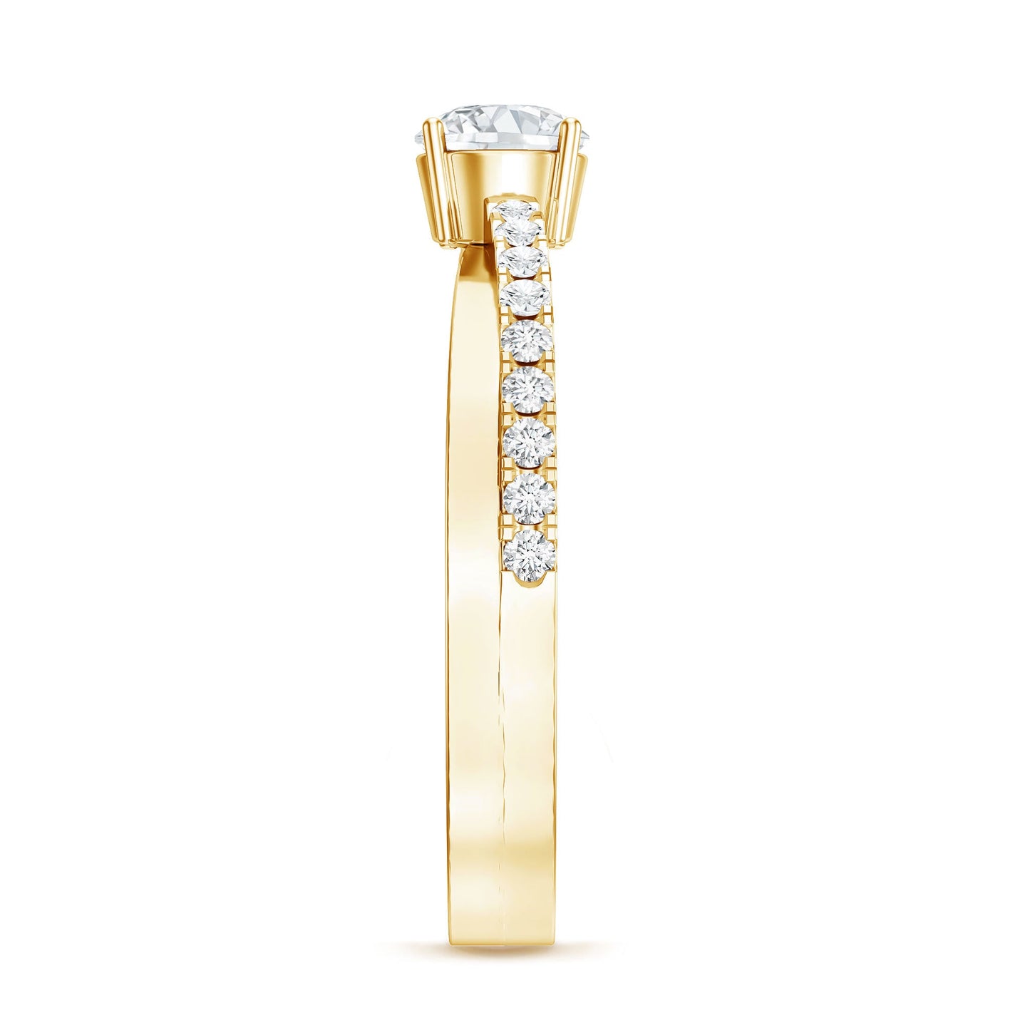 Round Lab Grown Diamond Solitaire Promise Ring
