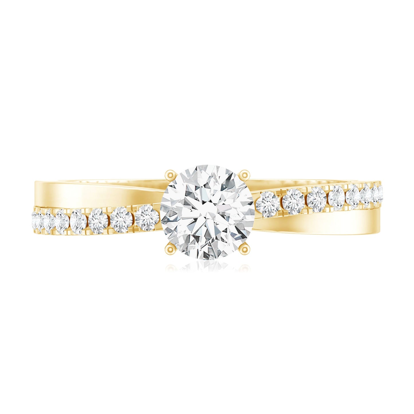 Round Lab Grown Diamond Solitaire Promise Ring