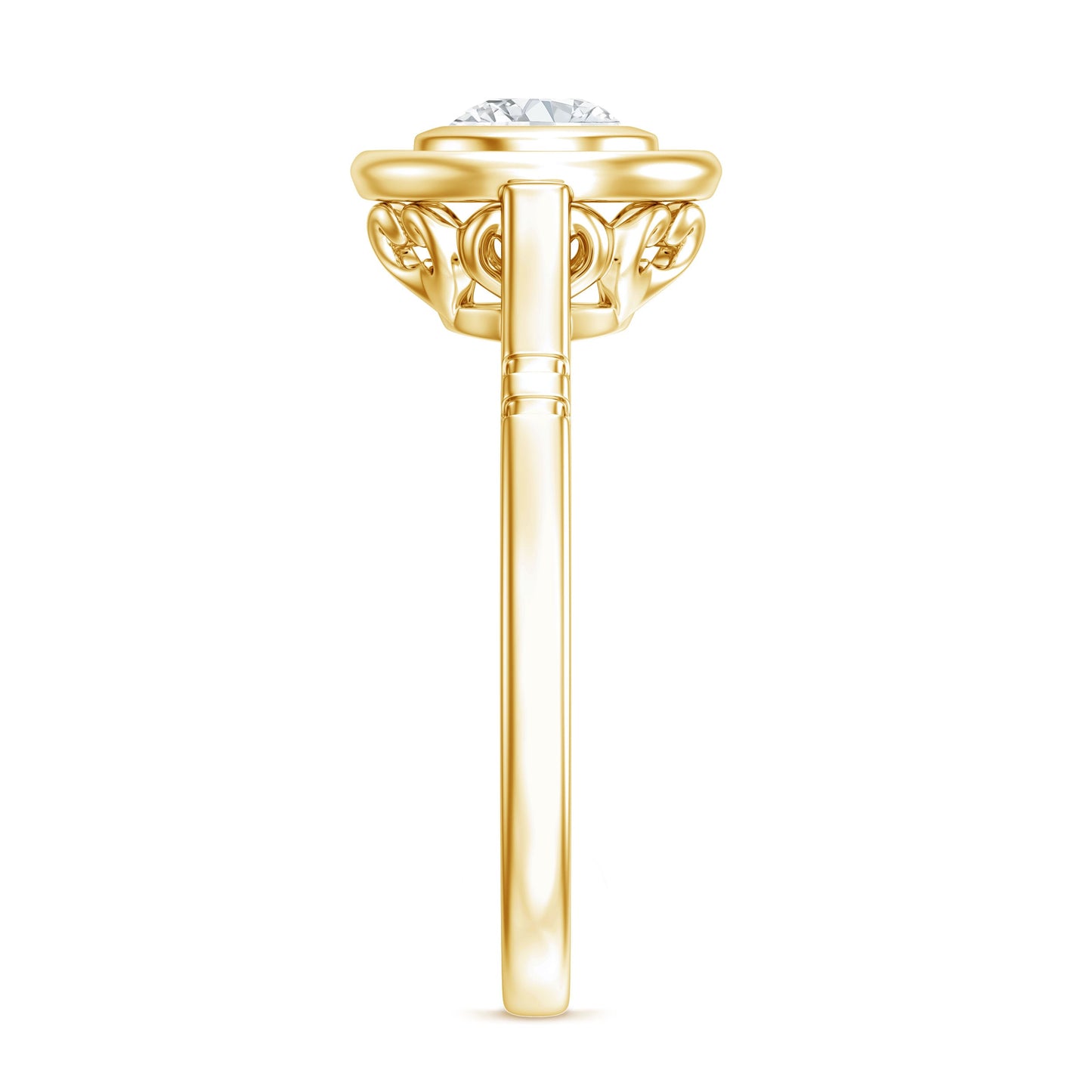 Vintage Inspired Lab Grown Diamond Solitaire Ring