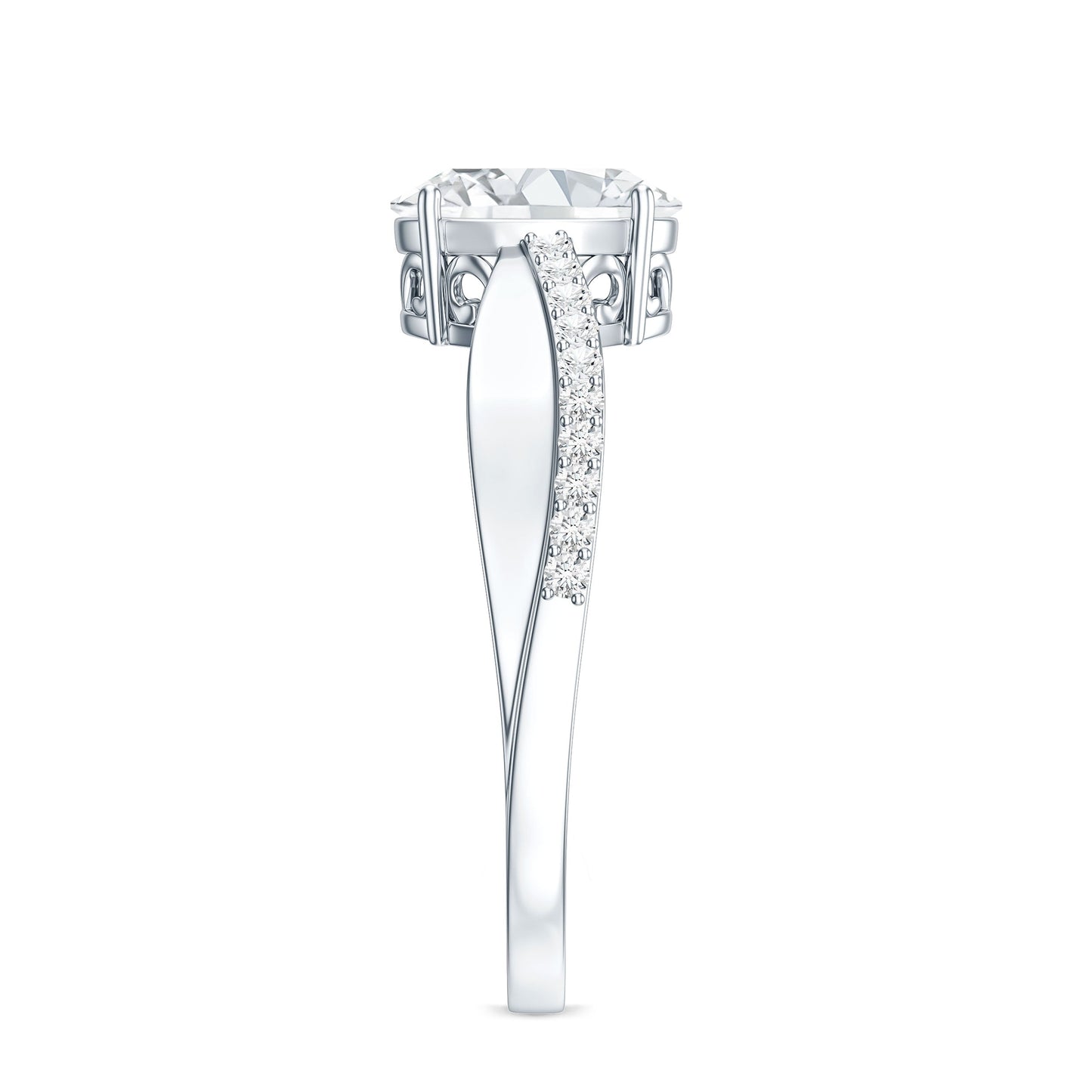 Classic Oval Shape Lab Grown Diamond Solitaire Engagement Ring