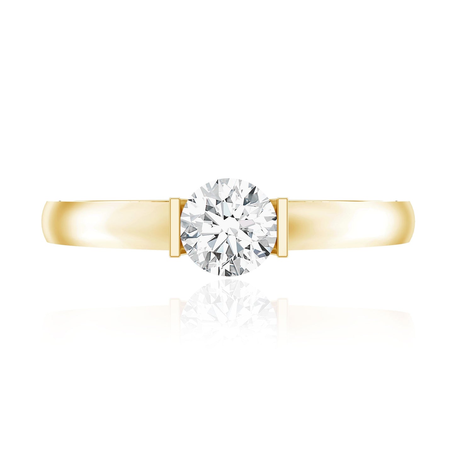 Minimal Lab Grown Diamond Solitaire Ring