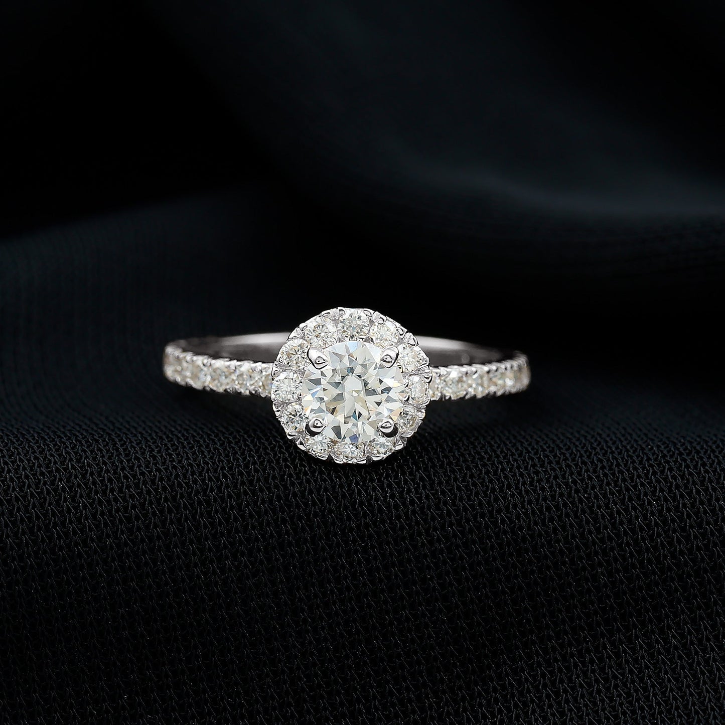 Certified Moissanite Promise Ring For Engagement