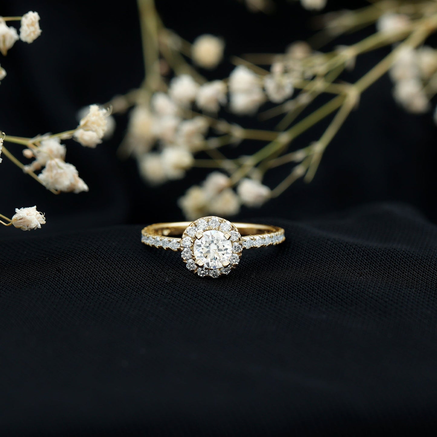 Certified Moissanite Promise Ring For Engagement
