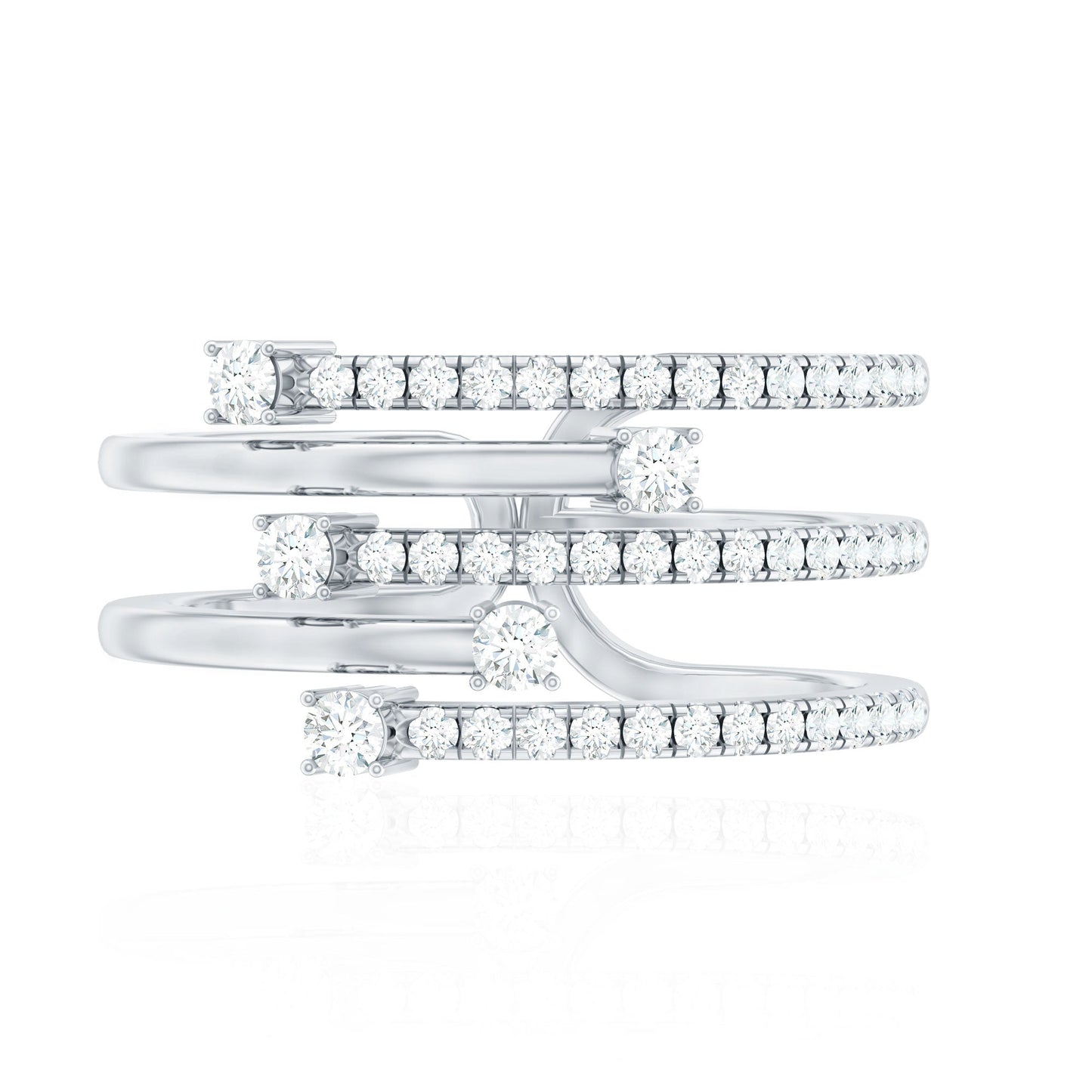 Certified Diamond Cocktail Wrap Ring