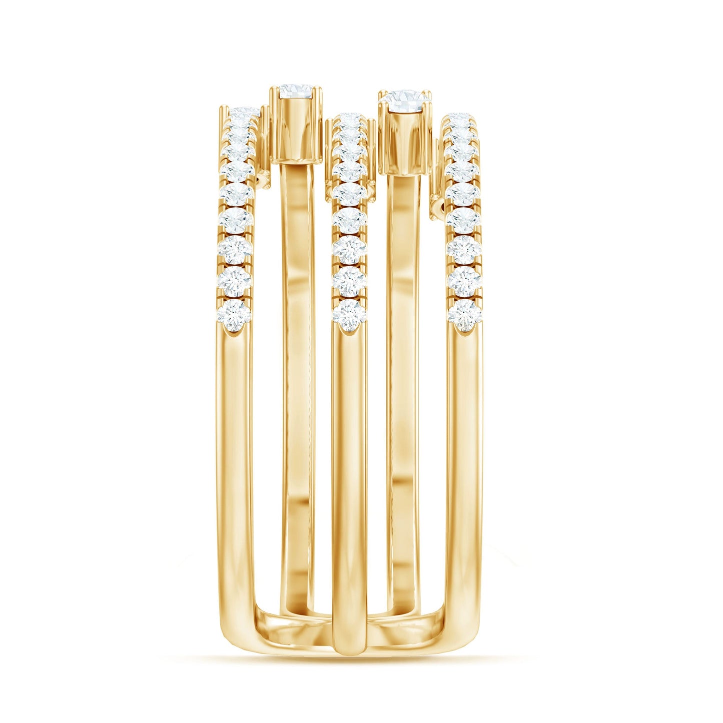 Certified Diamond Cocktail Wrap Ring