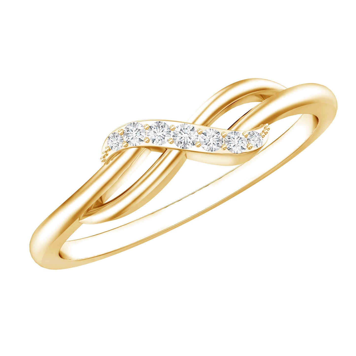 Certified Diamond Infinity Promise Ring For Her