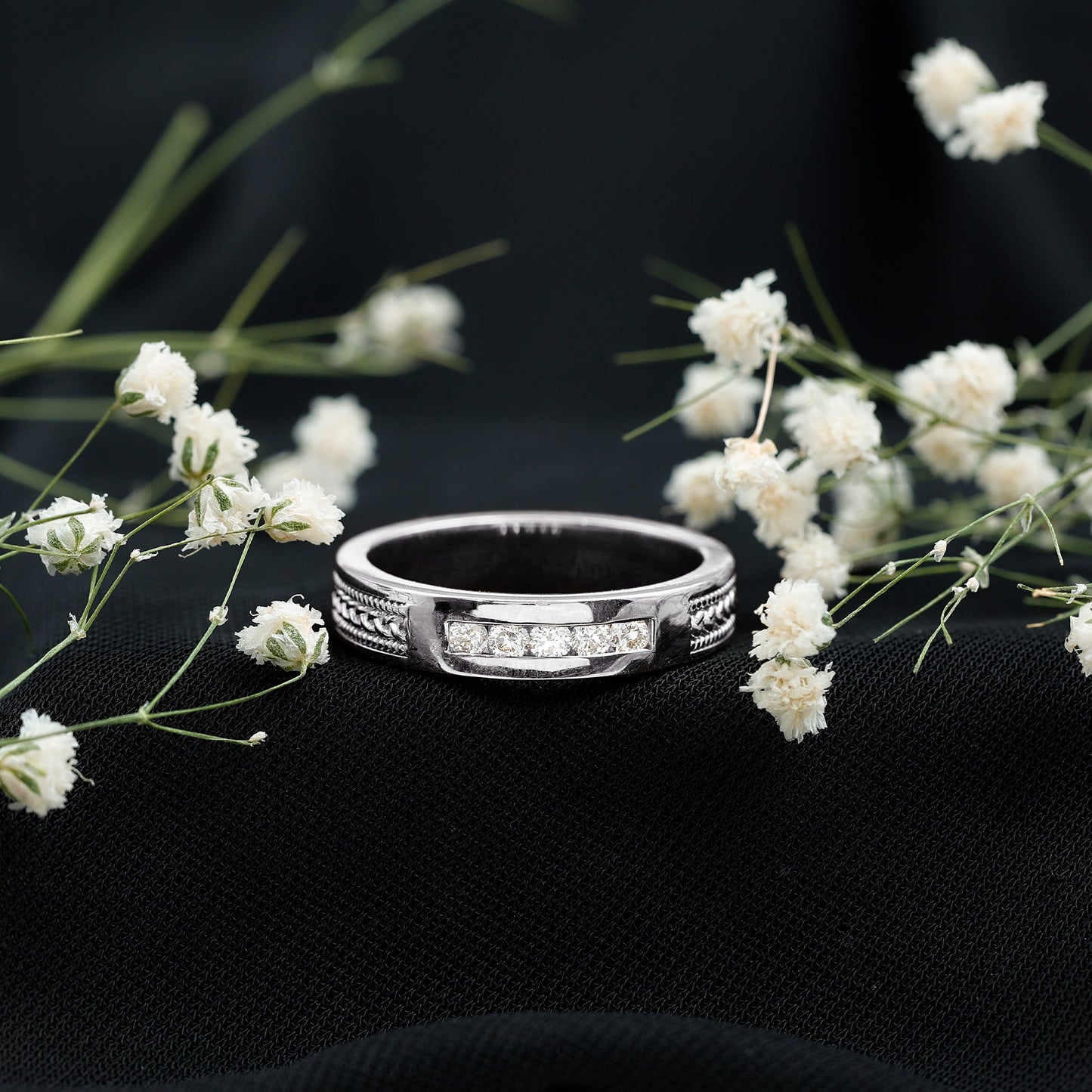 Lab Grown Diamond Mens Wedding Band Ring
