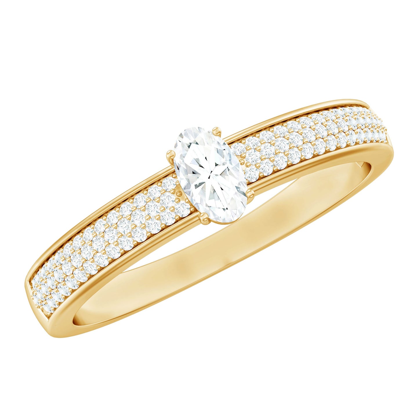 Oval Cut Diamond Classic Engagement Ring
