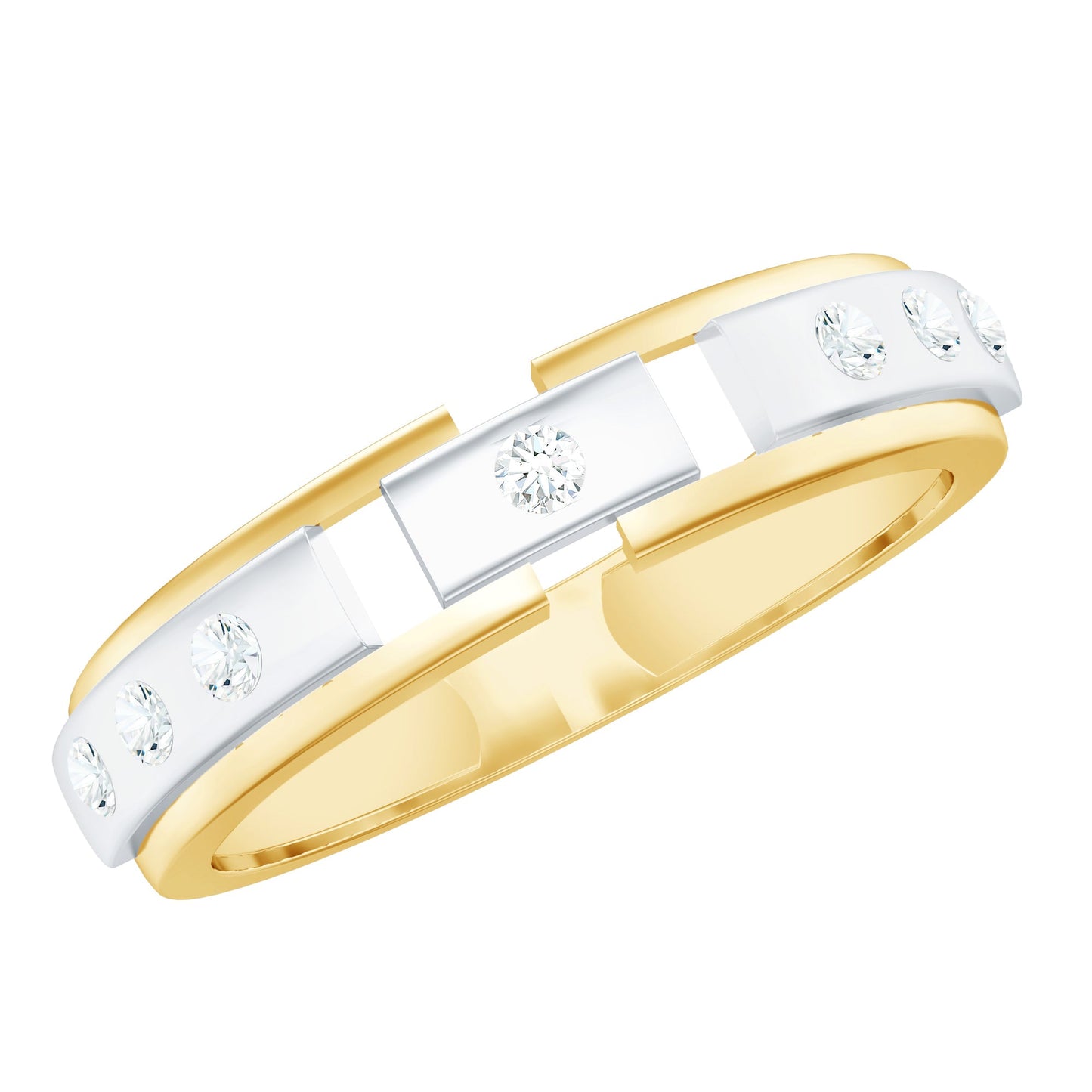 Natural Diamond Wedding Band for Men