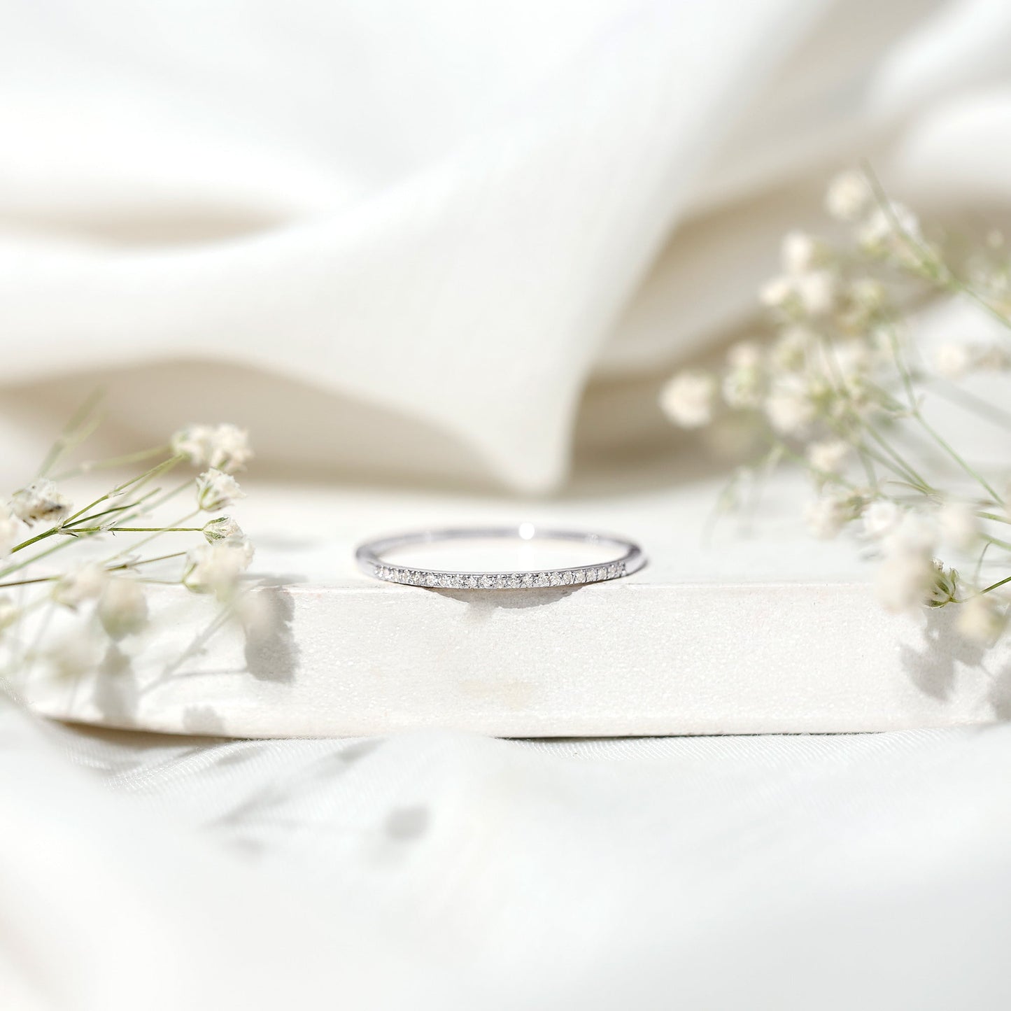 Certified Natural Diamond Stackable Wedding Ring