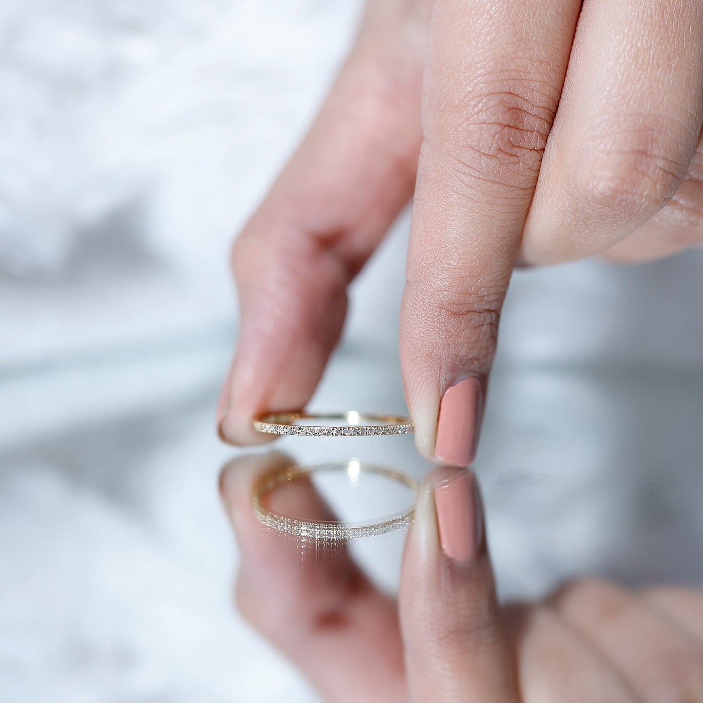 Certified Natural Diamond Stackable Wedding Ring