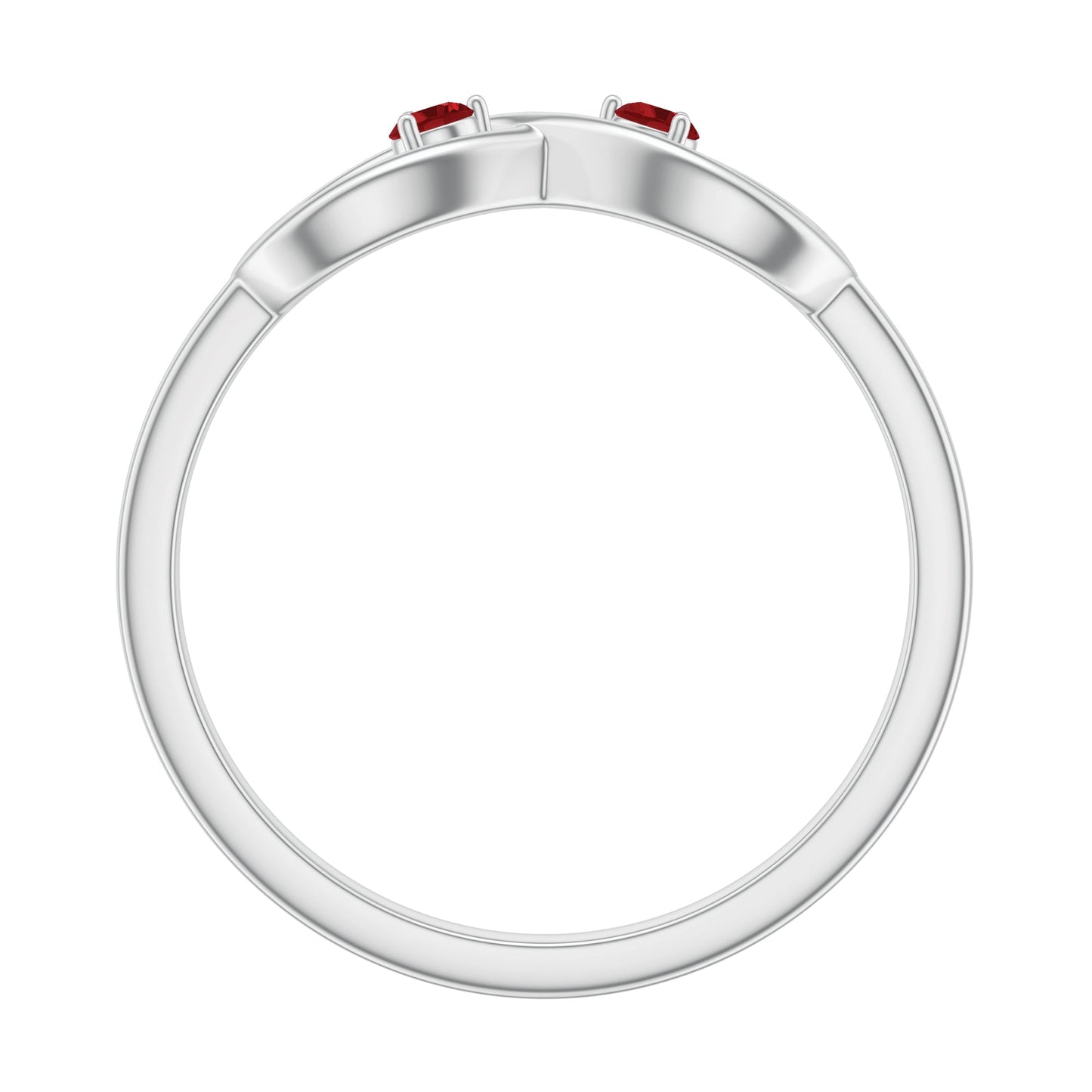 Lab Created Ruby Infinity Promise Ring