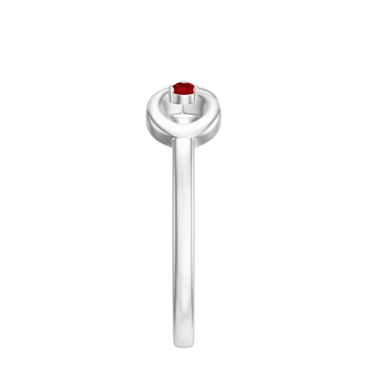 Lab Created Ruby Infinity Promise Ring