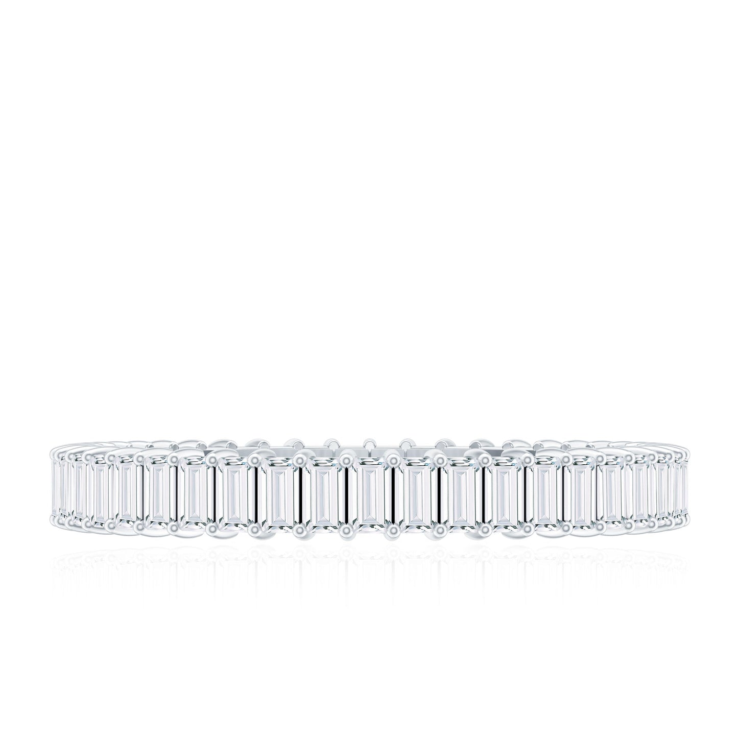 Baguette Cut Diamond Eternity Wedding Band Ring