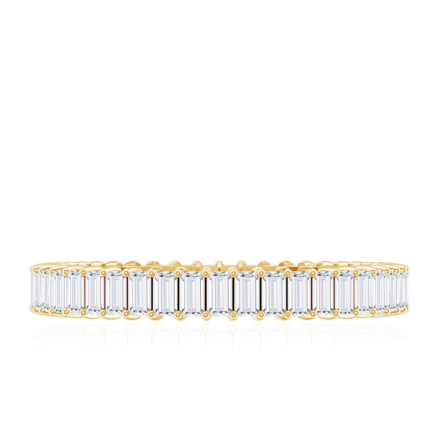 Baguette Cut Diamond Eternity Wedding Band Ring