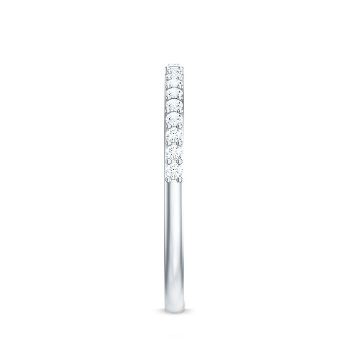 Real Diamond Half Eternity Ring