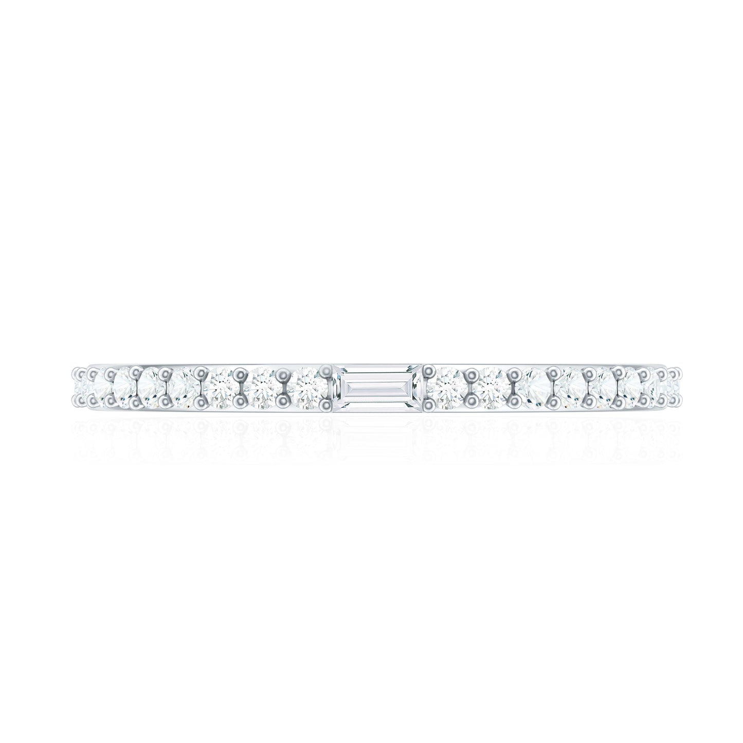 Real Diamond Half Eternity Ring