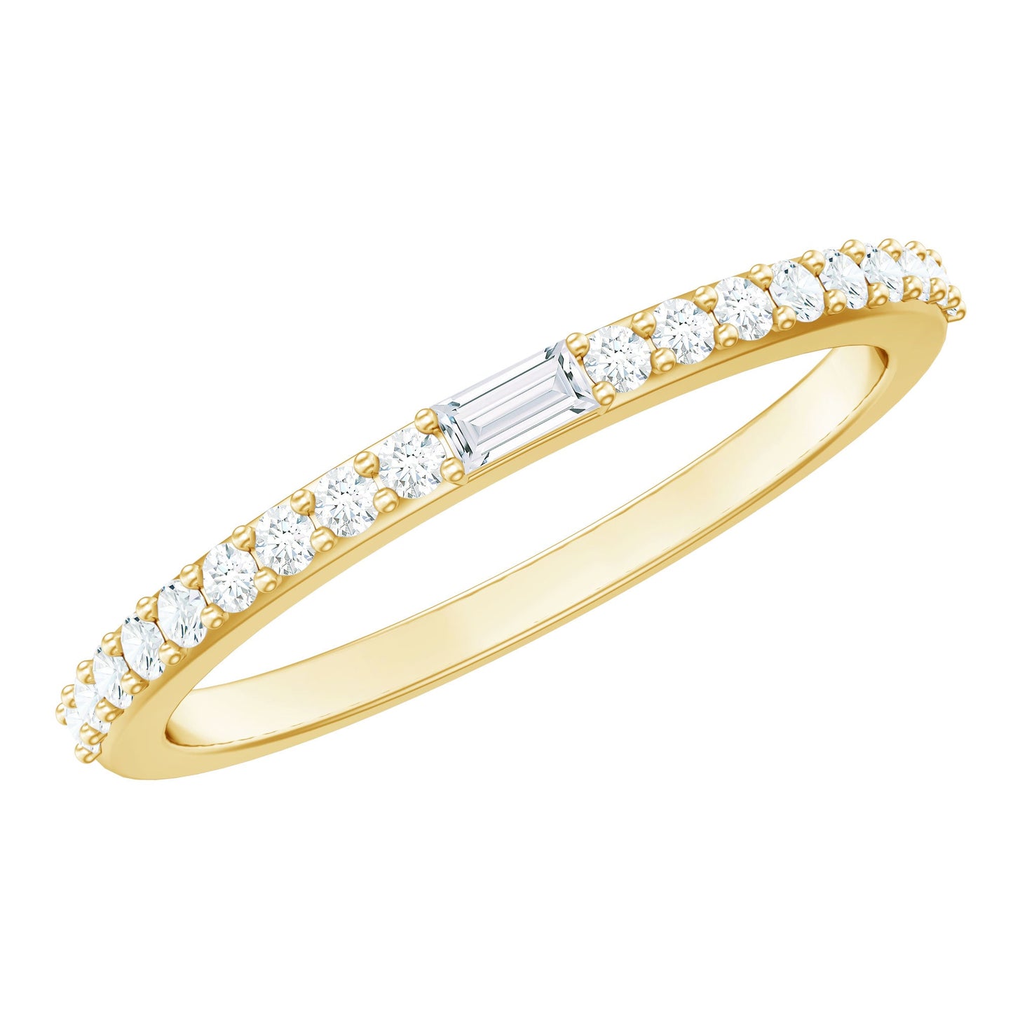 Real Diamond Half Eternity Ring