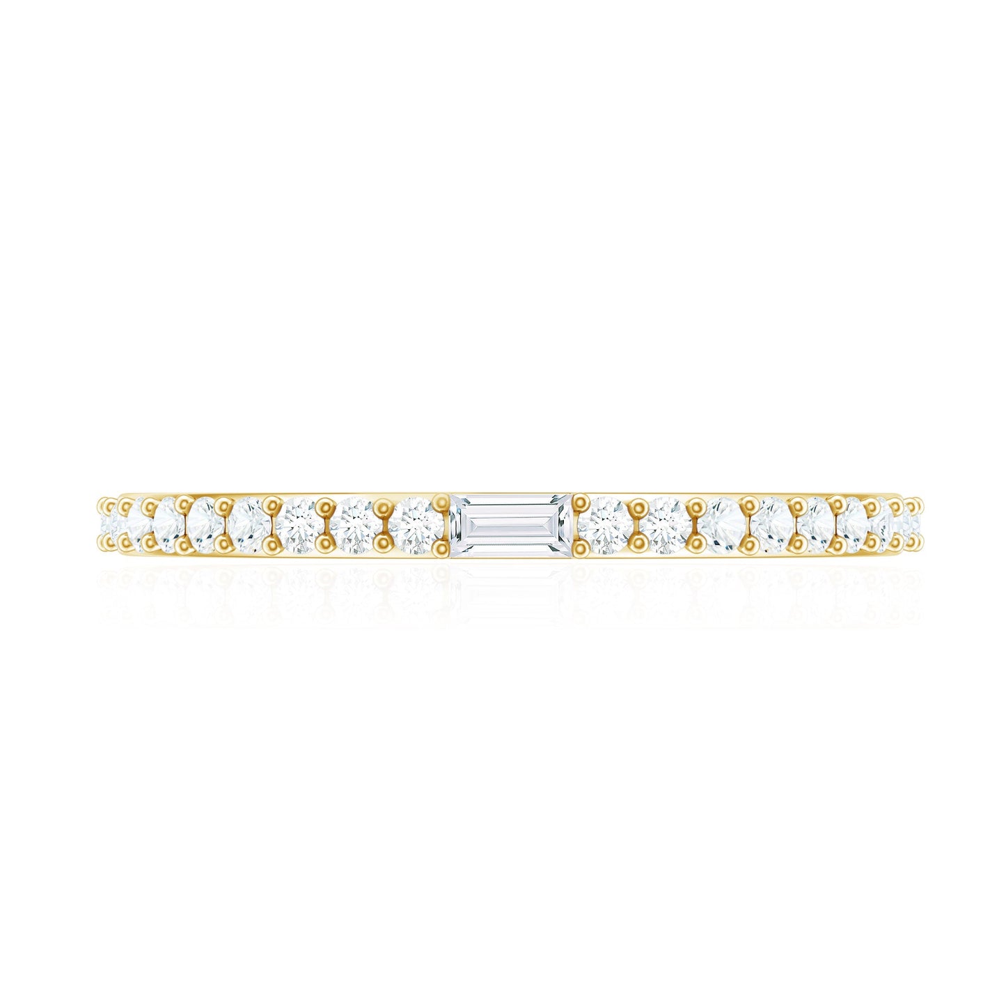 Real Diamond Half Eternity Ring