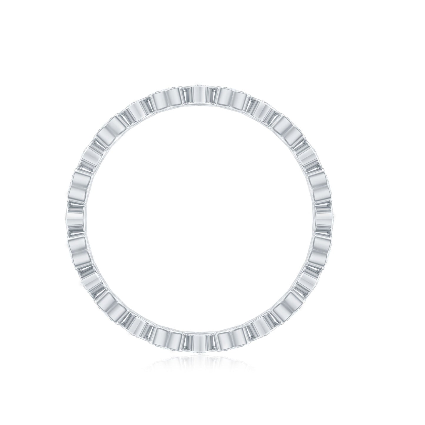 Certified Diamond Heart Eternity Band Ring