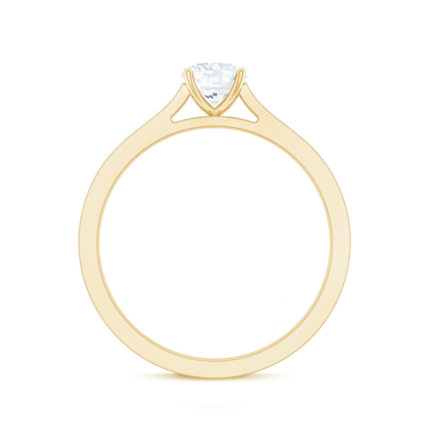 Certified Lab Grown Diamond Engagement Ring With Lab Grown Ruby