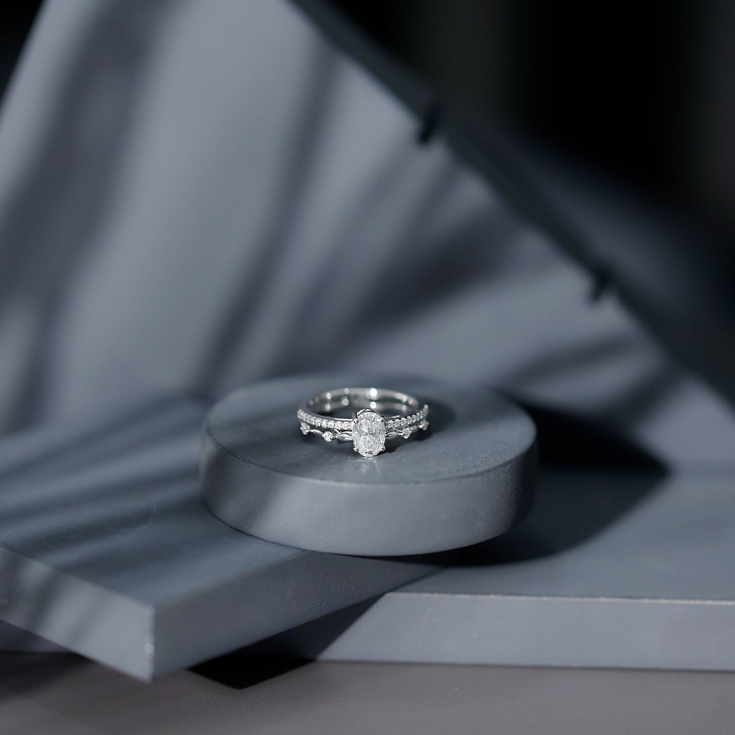 Oval Cut Moissanite Engagement Ring For Women