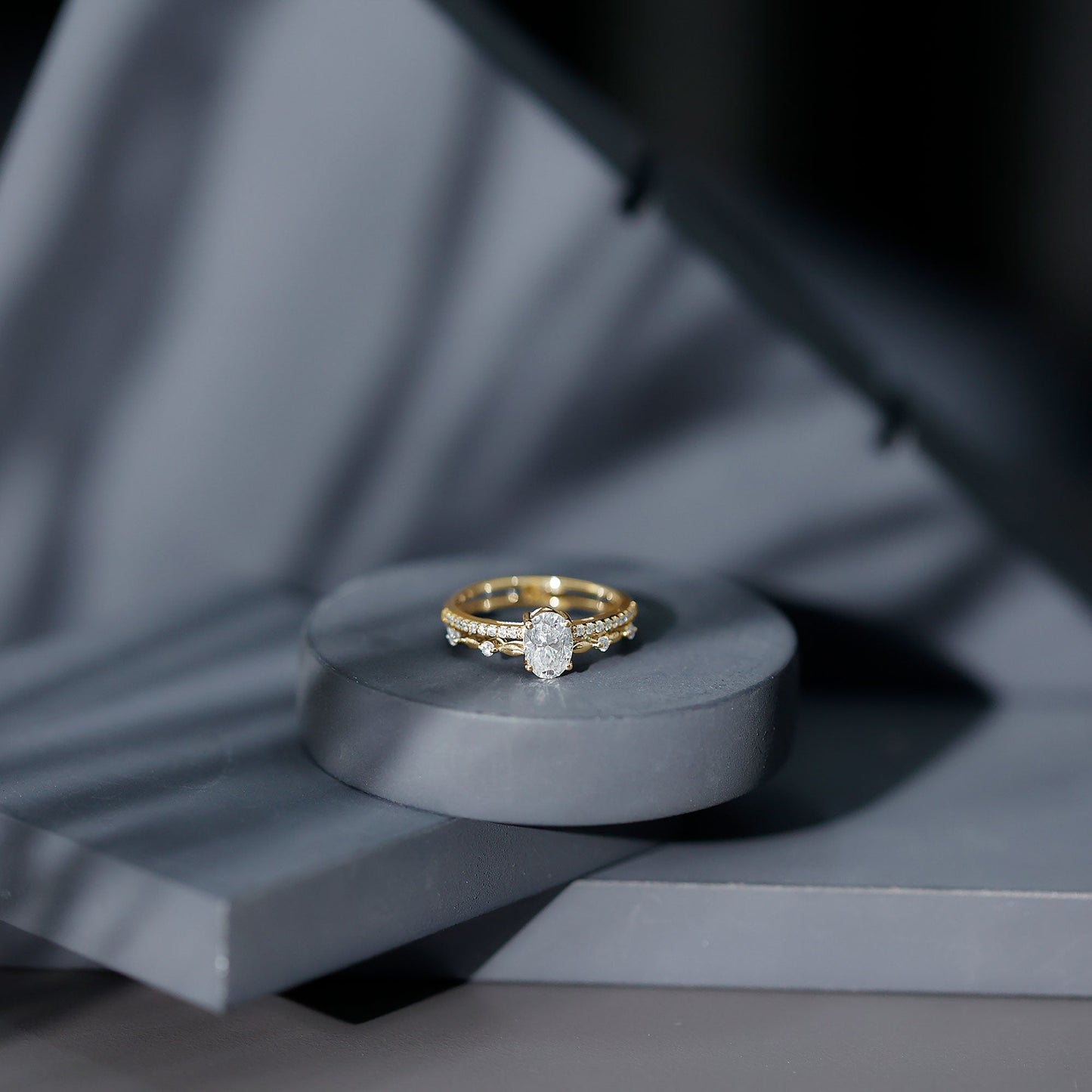 Oval Cut Moissanite Engagement Ring For Women