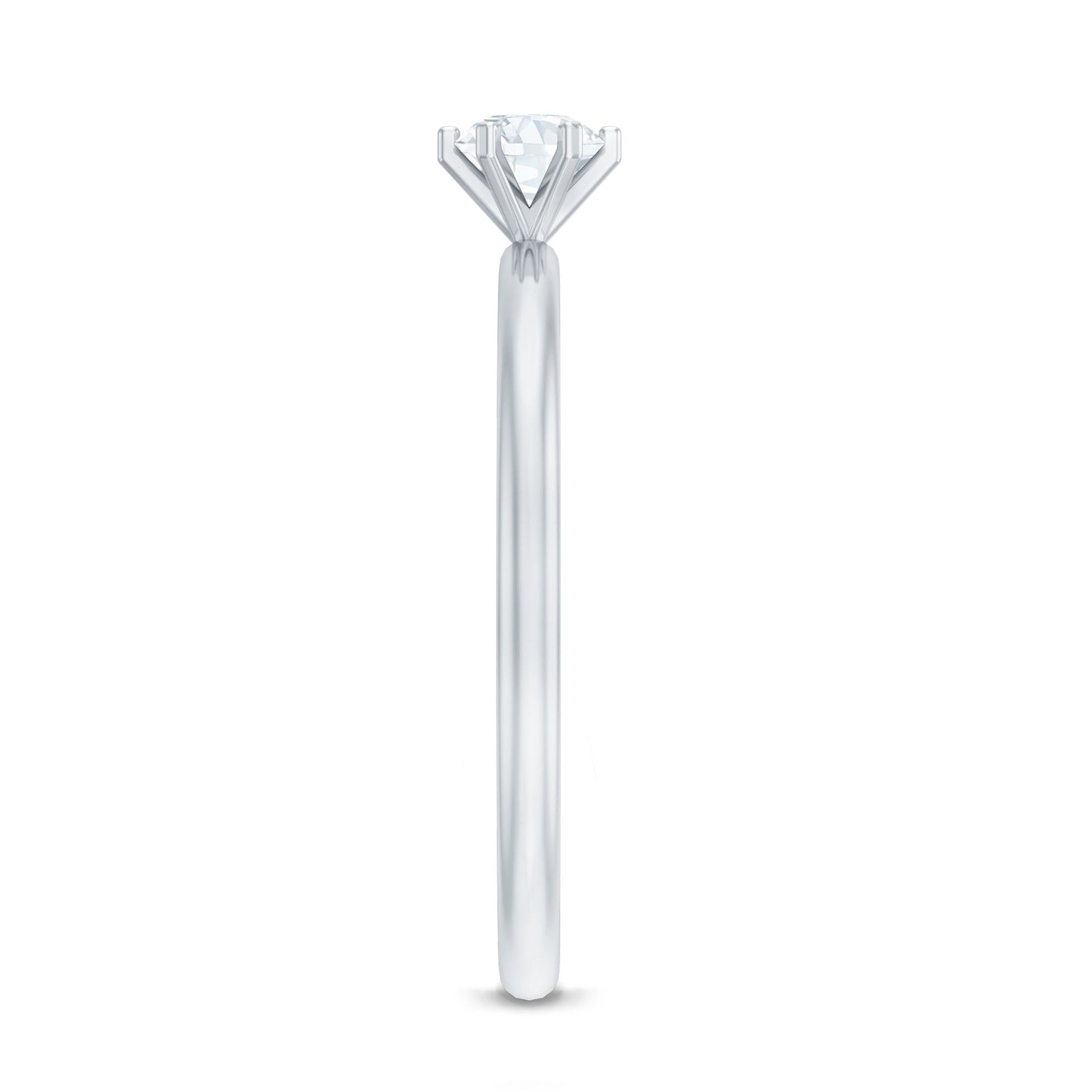 Solitaire Round Diamond Promise Ring